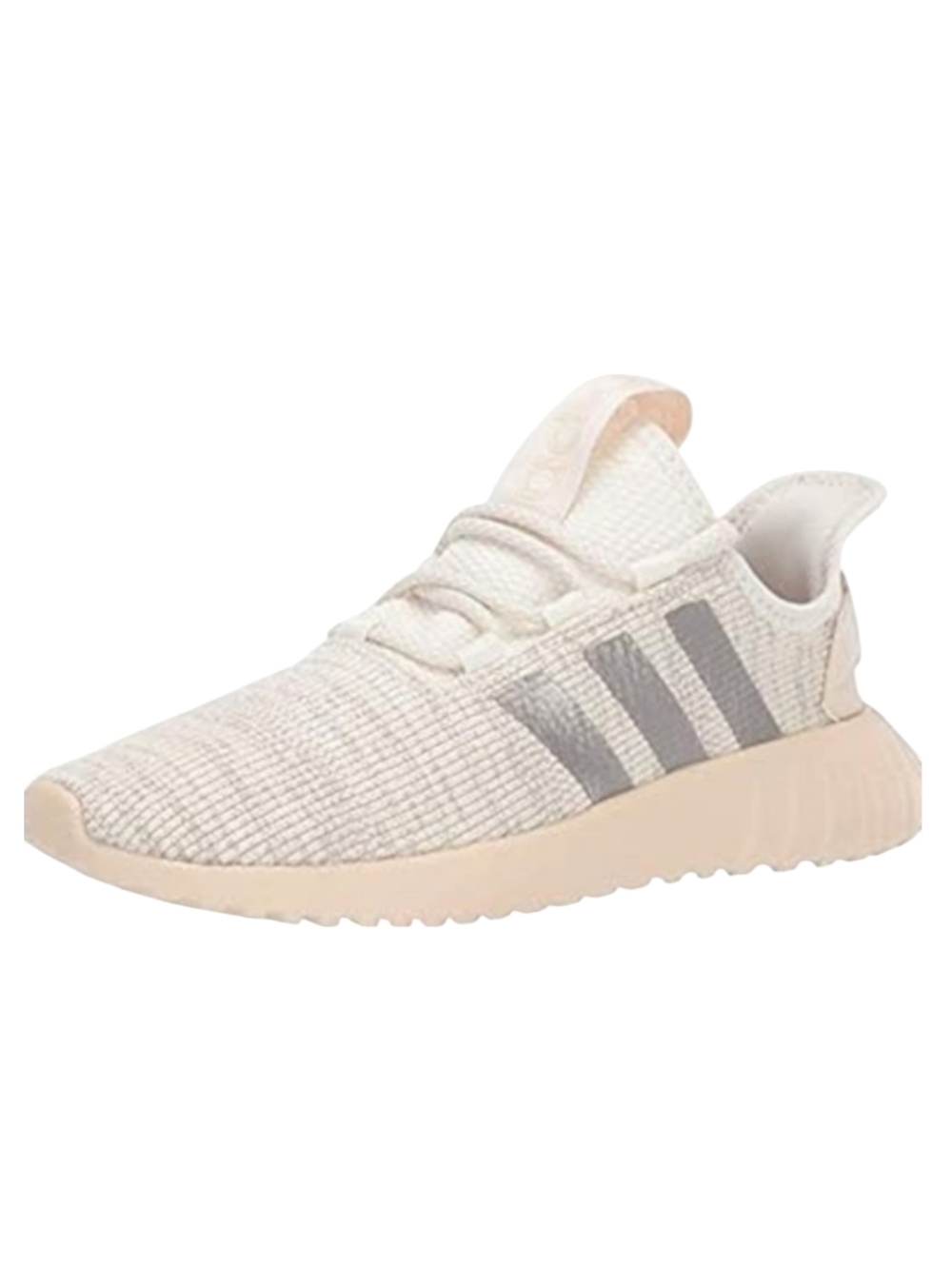 Adidas Cloudfoam Cream Tan Silver Trainers Women's Size 8 Sneakers